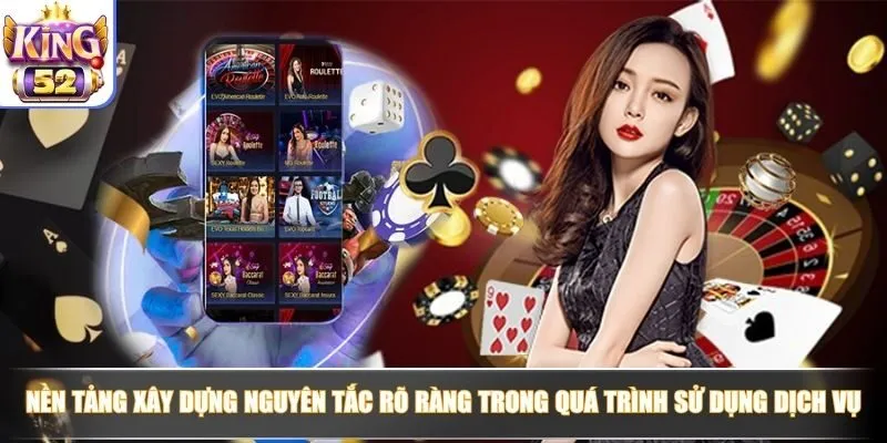 Nền tảng xây dựng nguyên tắc rõ ràng trong quá trình sử dụng dịch vụ